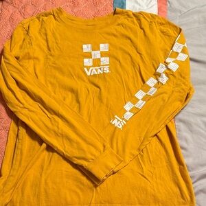 Vans Yellow Tee with White Logo